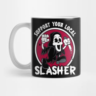 Support Your Local Slasher - Creepy Cute Vintage Cartoon Horror Mug